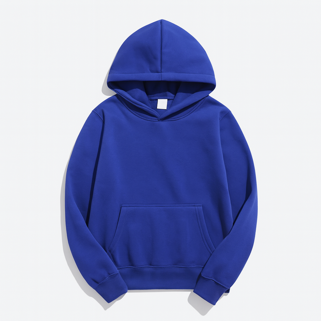 Royal Blue Classic Pullover Hoodie