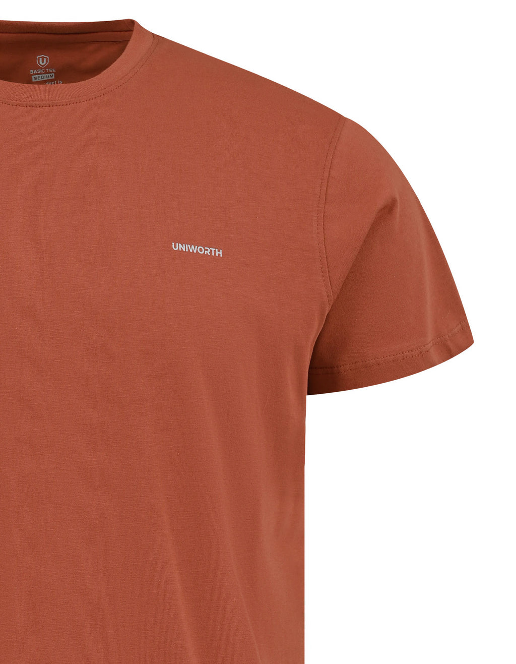 Rust Brown Essential Crew Neck T-Shirt
