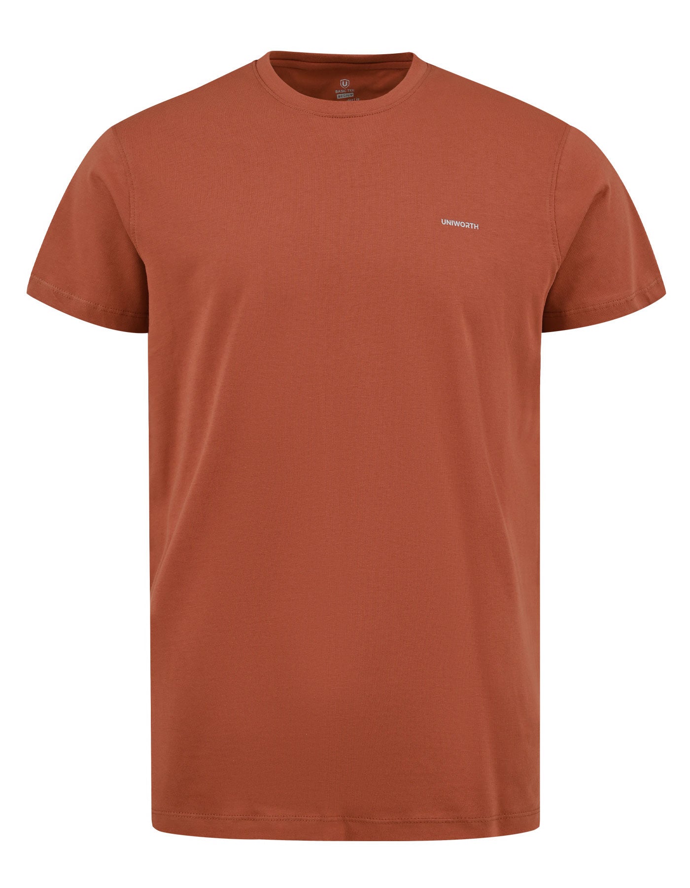 Rust Brown Essential Crew Neck T-Shirt