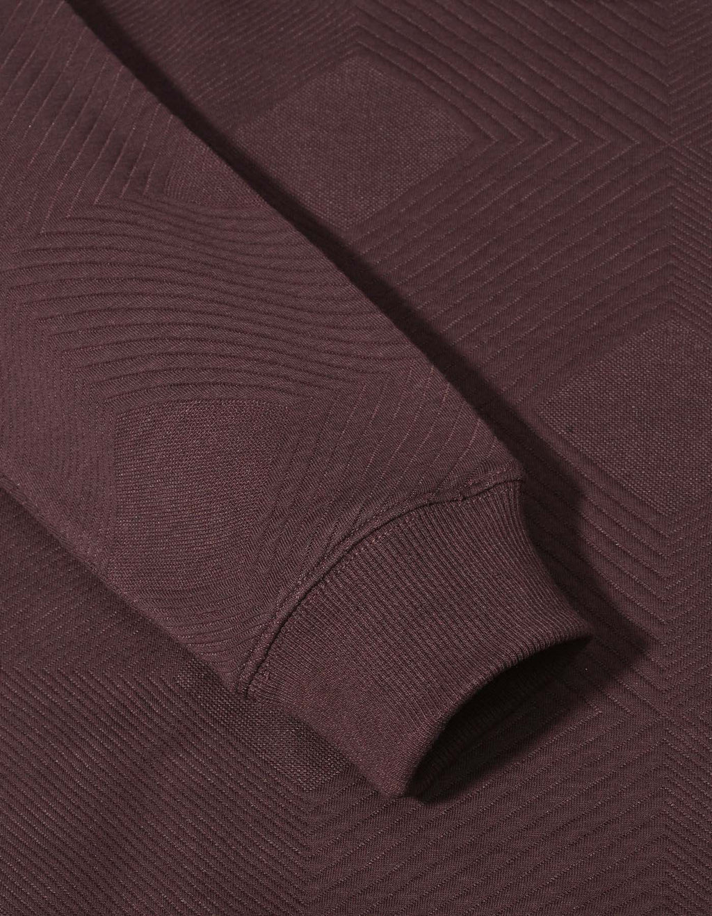 Brown Texture Pullover Hoodie