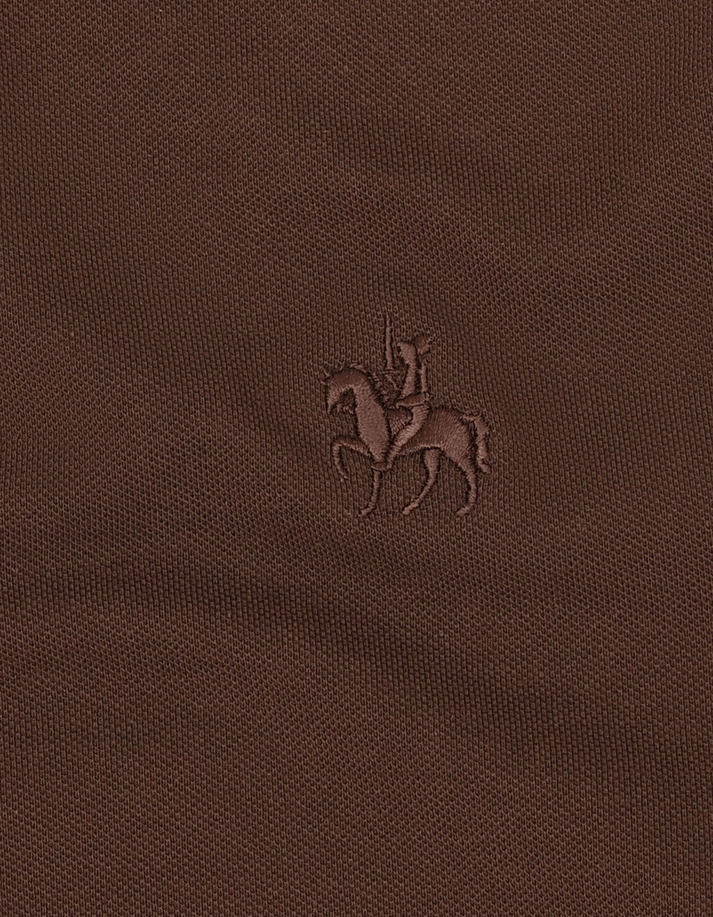 Brown Plain Pique Polo Shirt