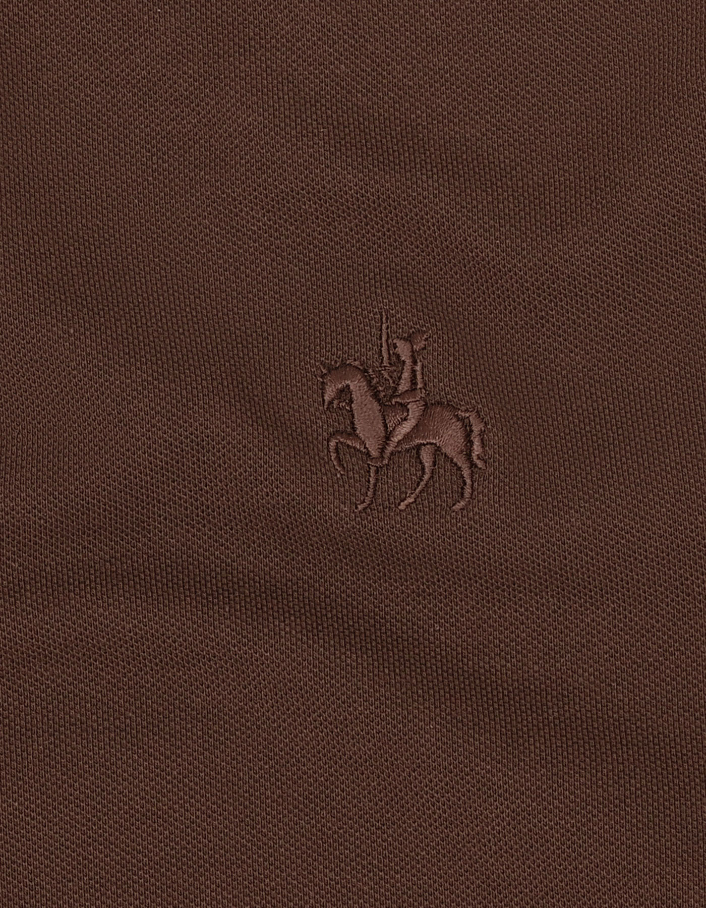 Brown Plain Pique Polo Shirt