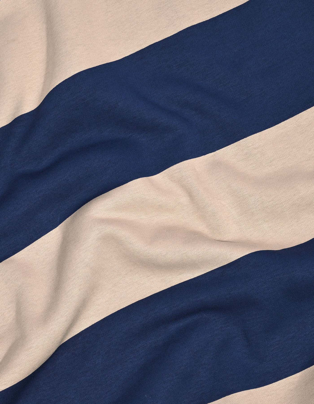 Navy & Beige Striped Sweatshirt